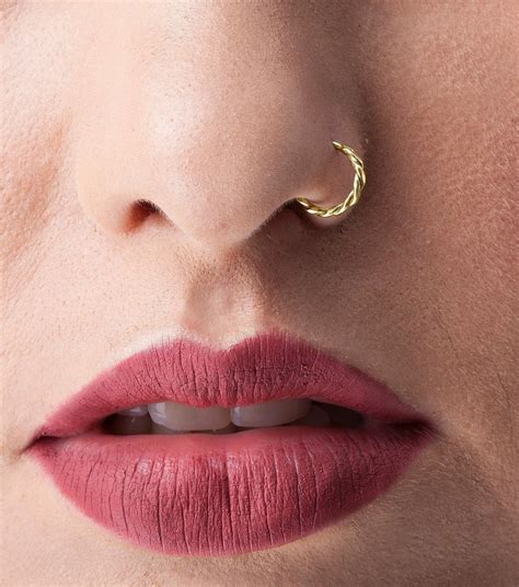 nose ring studs gold|solid gold nose ring stud.